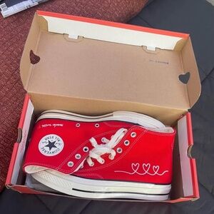 Red Valentines Day Converse Collab - Mens 7.5